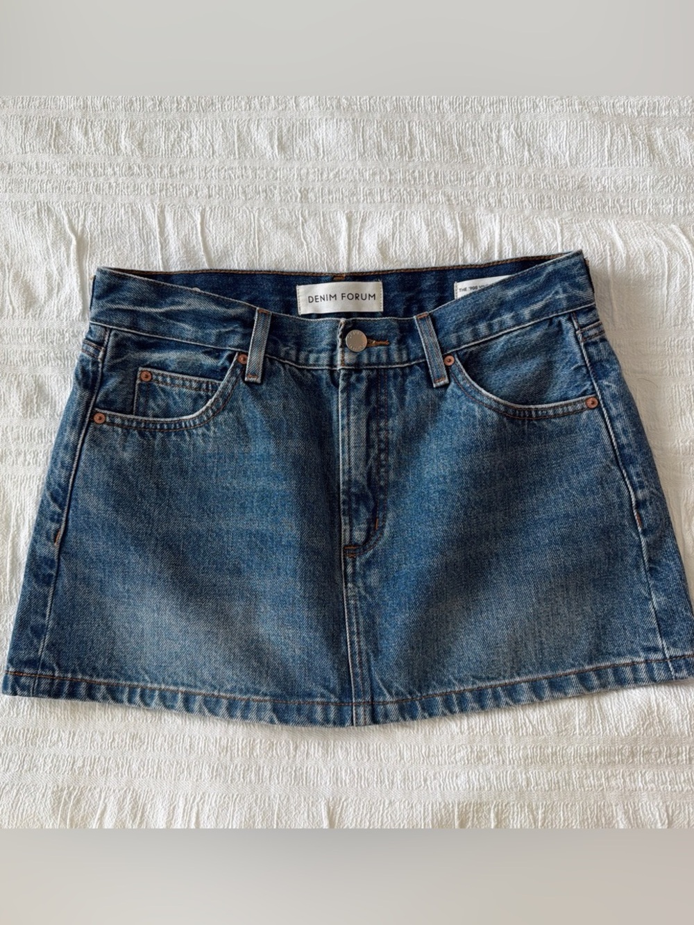 Aritzia Denim Forum 90s Vintage Micro Denim Skirt